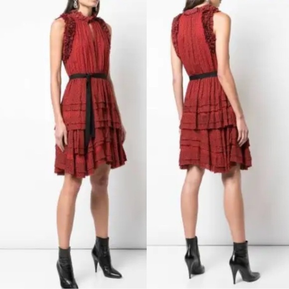 Jason Wu Tiered Ruffled Mini Dress - Picture 1 of 9